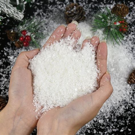 fake snow bag|faux snow for christmas trees.